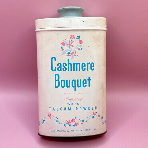 CASHMERE BOUQUET Vintage Talcum Powder Tin (Bx 3) - Picture 1 of 9